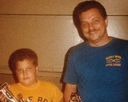 Coach & Son Mike Get Trophies